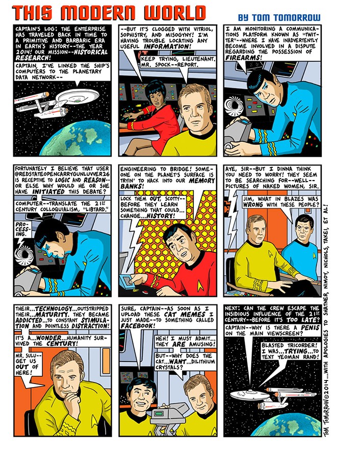 Dan Perkins, drawing as Tom Tomorrow of Daily Kos The Pulitzer Prizes