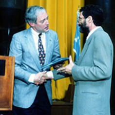 George Rupp and Barry Bearak