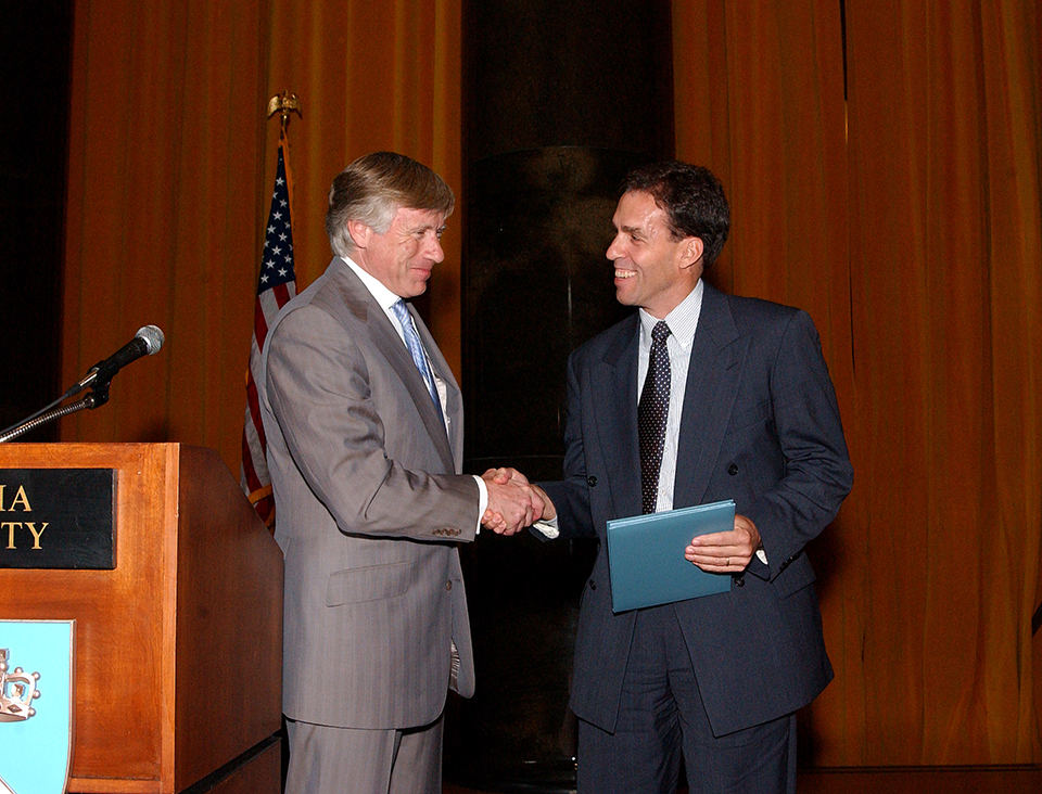 Lee Bollinger and Rick Atkinson
