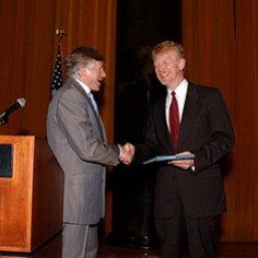 Lee Bollinger and David Horsey