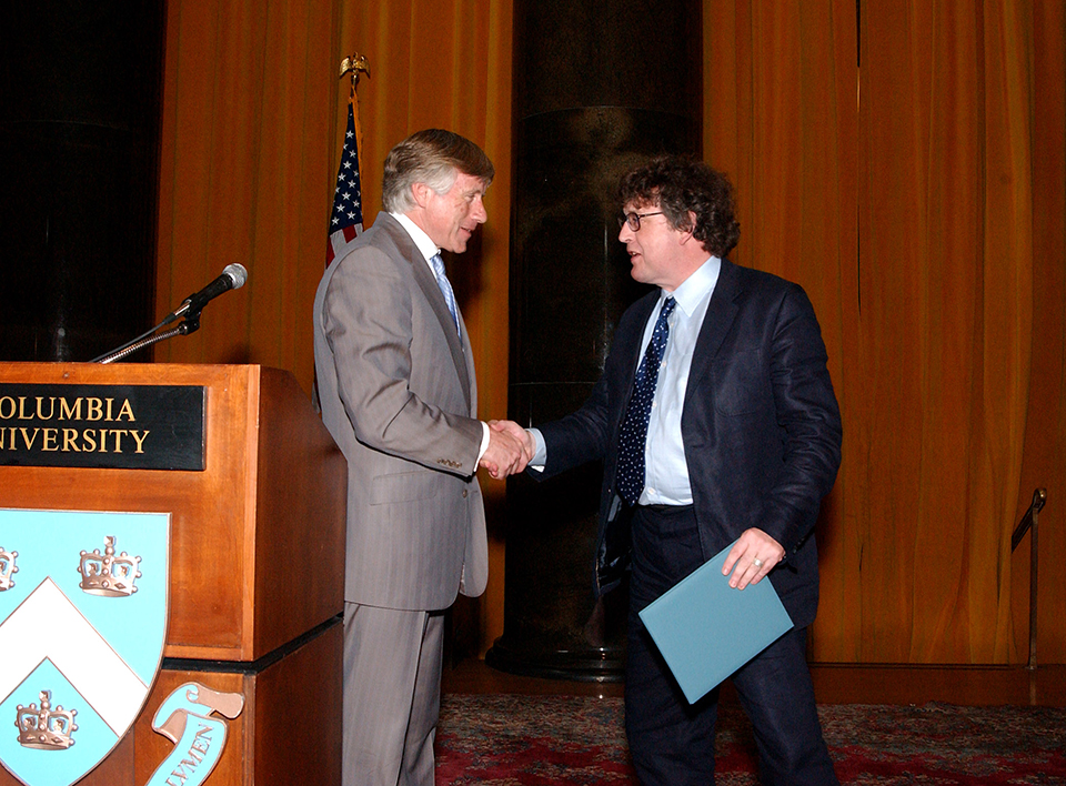 Lee Bollinger and Paul Muldoon