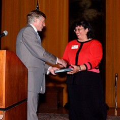 Lee Bollinger and Sonia Nazario