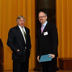 Lee Bollinger and Doug Wright