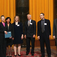 Lee Bollinger, Nancy Cleeland, Evelyn Iritani, Abigail Goldman, Tyer Marshall, Rick Wartzman
