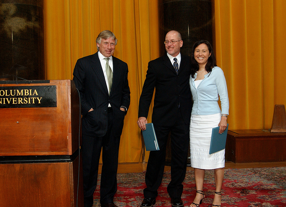 Lee Bollinger, David Leeson and Cheryl Diaz Meyer
