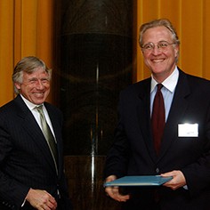 Lee Bollinger and Paul Moravec