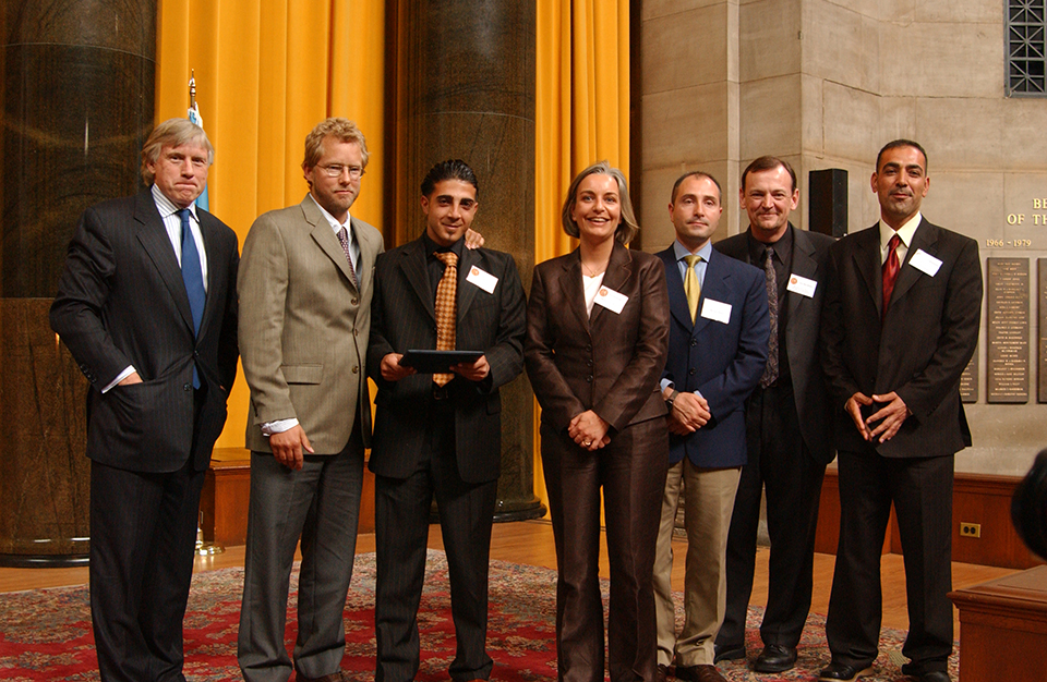 Lee C. Bollinger, Brennan Linsley, Muhammed Muheisen, Anja Niedringhaus, Murad Sezer, Jim MacMillan and Khalid Mohammed