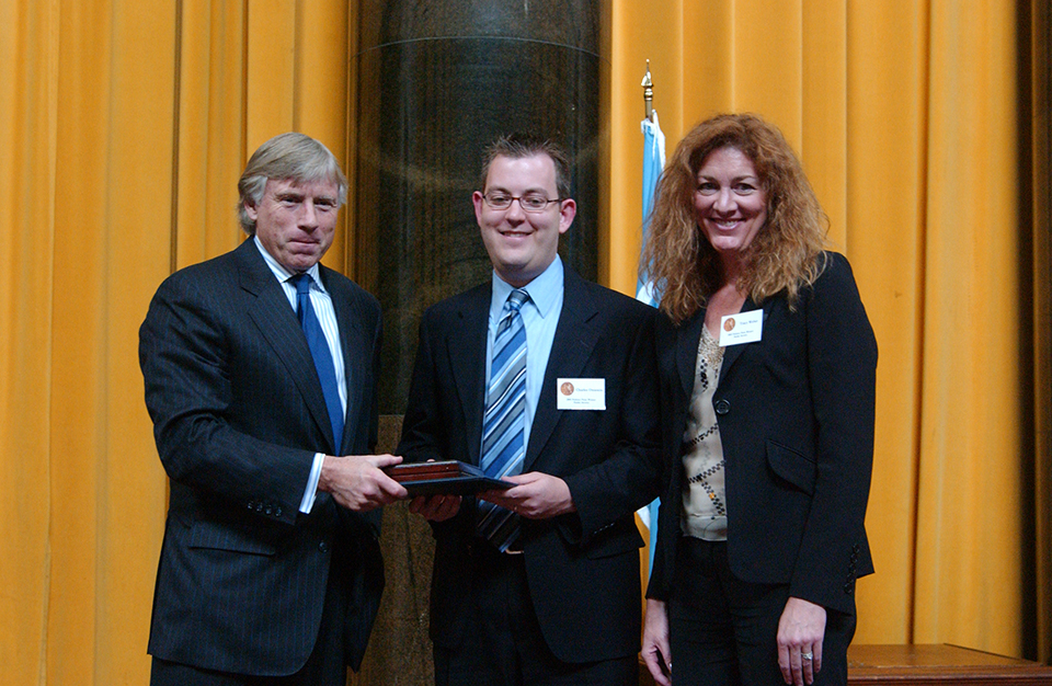 Lee Bollinger, Charles Ornstein and Tracy Weber