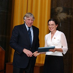Lee Bollinger and Claudia Emerson