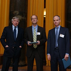 Lee Bollinger, Jim Yardley and Joseph Kahn