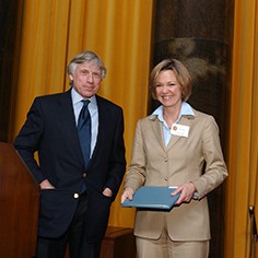 Lee Bollinger and Dana Priest