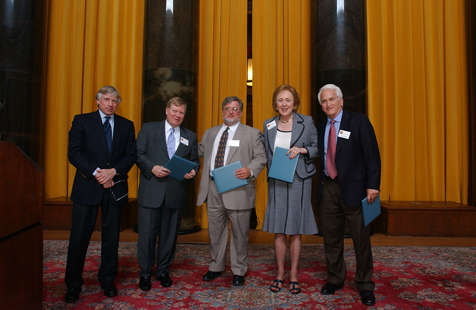 Lee Bollinger, George Condon, Jr., Marcus Stern, Karin Winner and Jerry Kammer