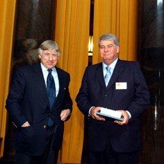 Lee Bollinger and Stan Tiner