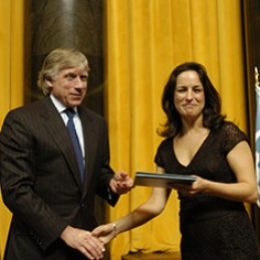 Lee Bollinger and Debby Applegate