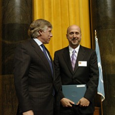 Lee Bollinger and Brett Blackledge