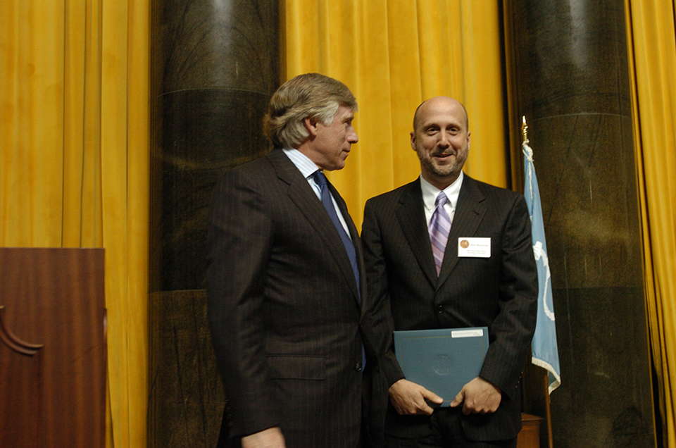 Lee Bollinger and Brett Blackledge