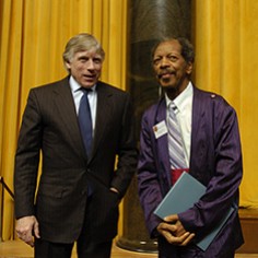 Lee Bollinger and Ornette Coleman
