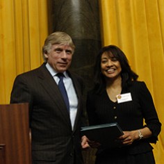 Lee Bollinger and Cynthia Tucker