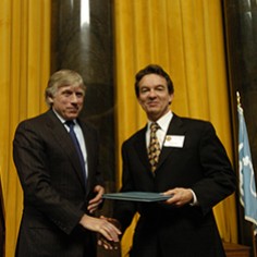 Lee Bollinger and Lawrence Wright