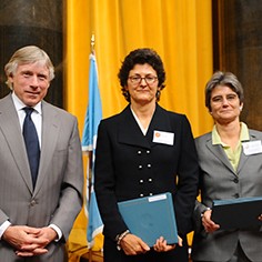 Lee Bollinger, Julie Cart and Bettina Boxall
