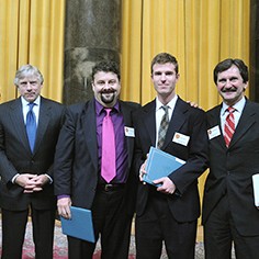 Lee Bollinger, J. Todd Foster, Daniel Gilbert and Carl Esposito