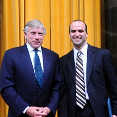 Lee Bollinger and David Leonhardt