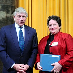 Lee Bollinger and Amy Ellis Nutt