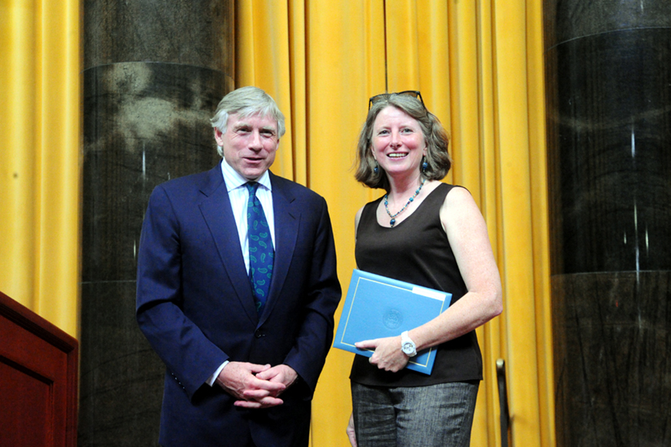 Lee Bollinger and Paige St. John