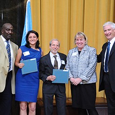 Gregory Moore, Sara Ganim, David Newhouse, Cate Barron and Mike Feeley