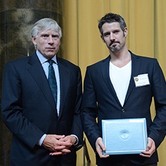 Lee Bollinger and Javier Manzano