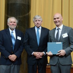 Mike Pride, Lee Bollinger and Anthony doerr