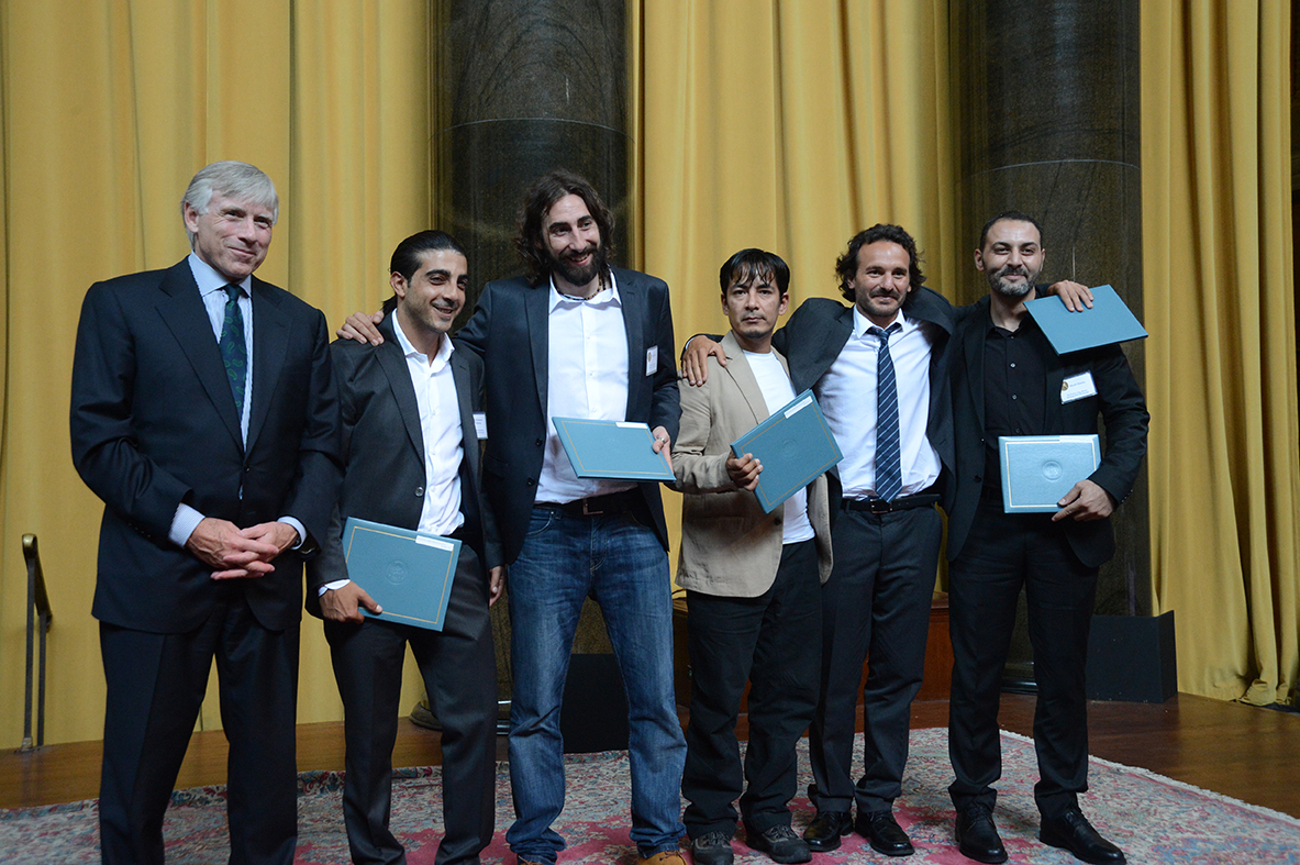 Lee C. Bollinger, Muhammed Muheisen, Manu Brabo, Narciso Contreras, Rodrigo Abd and Khalil Hamra