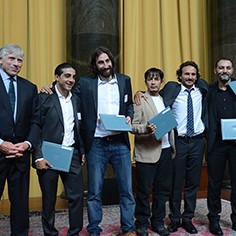 Lee C. Bollinger, Muhammed Muheisen, Manu Brabo, Narciso Contreras, Rodrigo Abd and Khalil Hamra