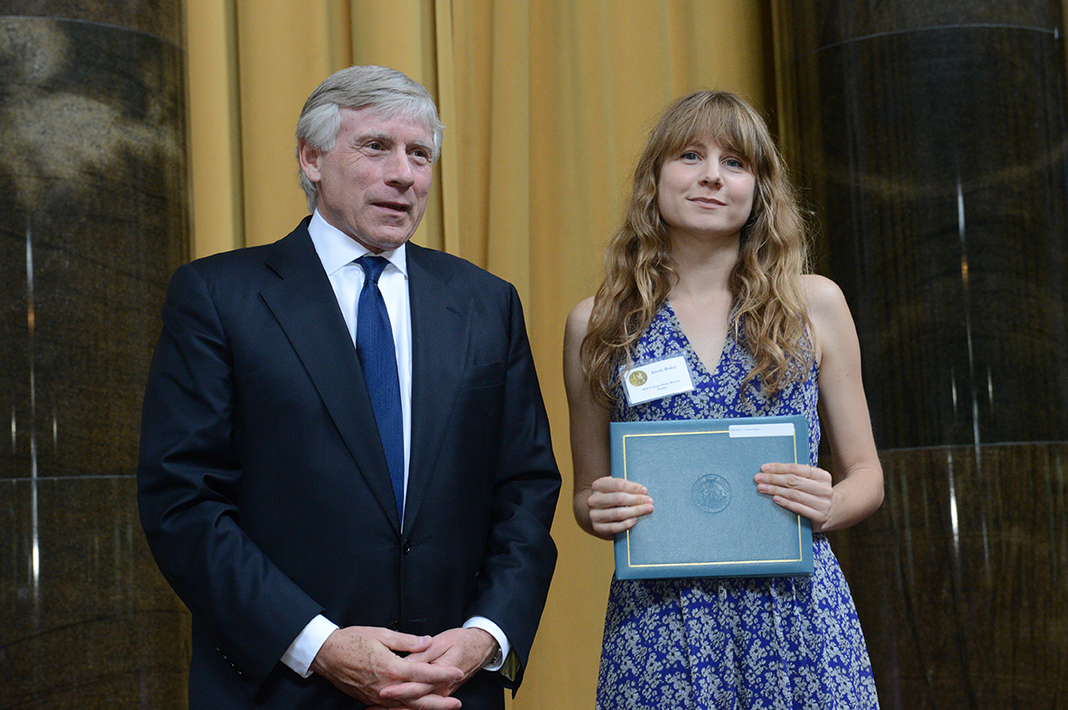 Lee Bollinger and Annie Baker