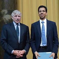 Lee Bollinger and David Barboza