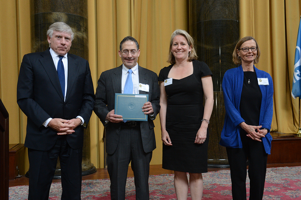 Lee Bollinger, Mike Bello, Jennifer Peter and Christine Chinlund