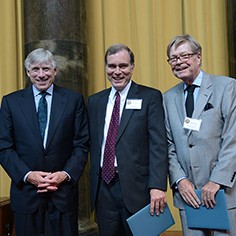 Lee Bollinger, Tim Nickens and Daniel Ruth