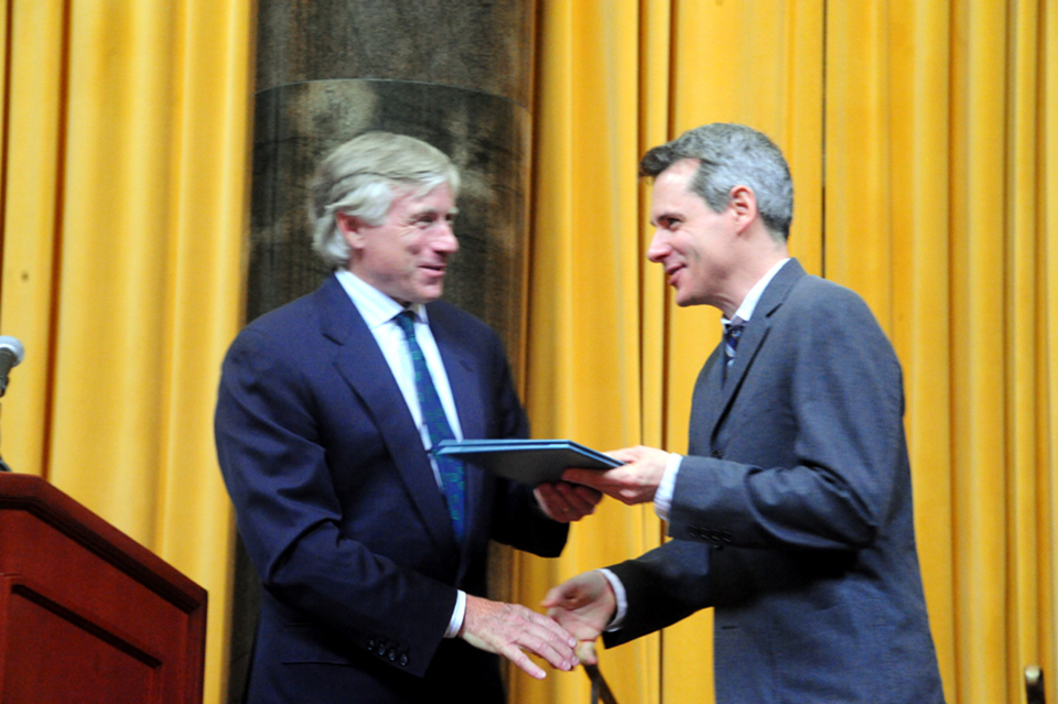 Lee Bollinger and Bruce Norris