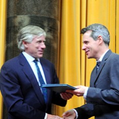 Lee Bollinger and Bruce Norris