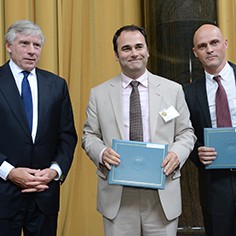 Lee Bollinger, Jason Szep and Andrew R.C. Marshall