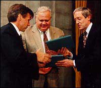 George Rupp, Russell Carollo and Jeff Nesmith