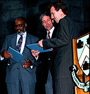 Leon Dash, George Rupp and Lucian Perkins