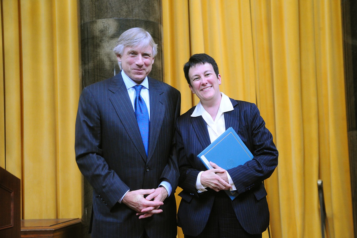 Lee Bollinger and Jennifer Higdon
