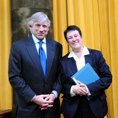 Lee Bollinger and Jennifer Higdon