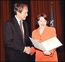 George Rupp and Eileen McNamara
