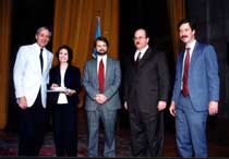 George Rupp, Julia Sullivan-Springhetti, Brent Walth, Kim Christensen and Richard Read