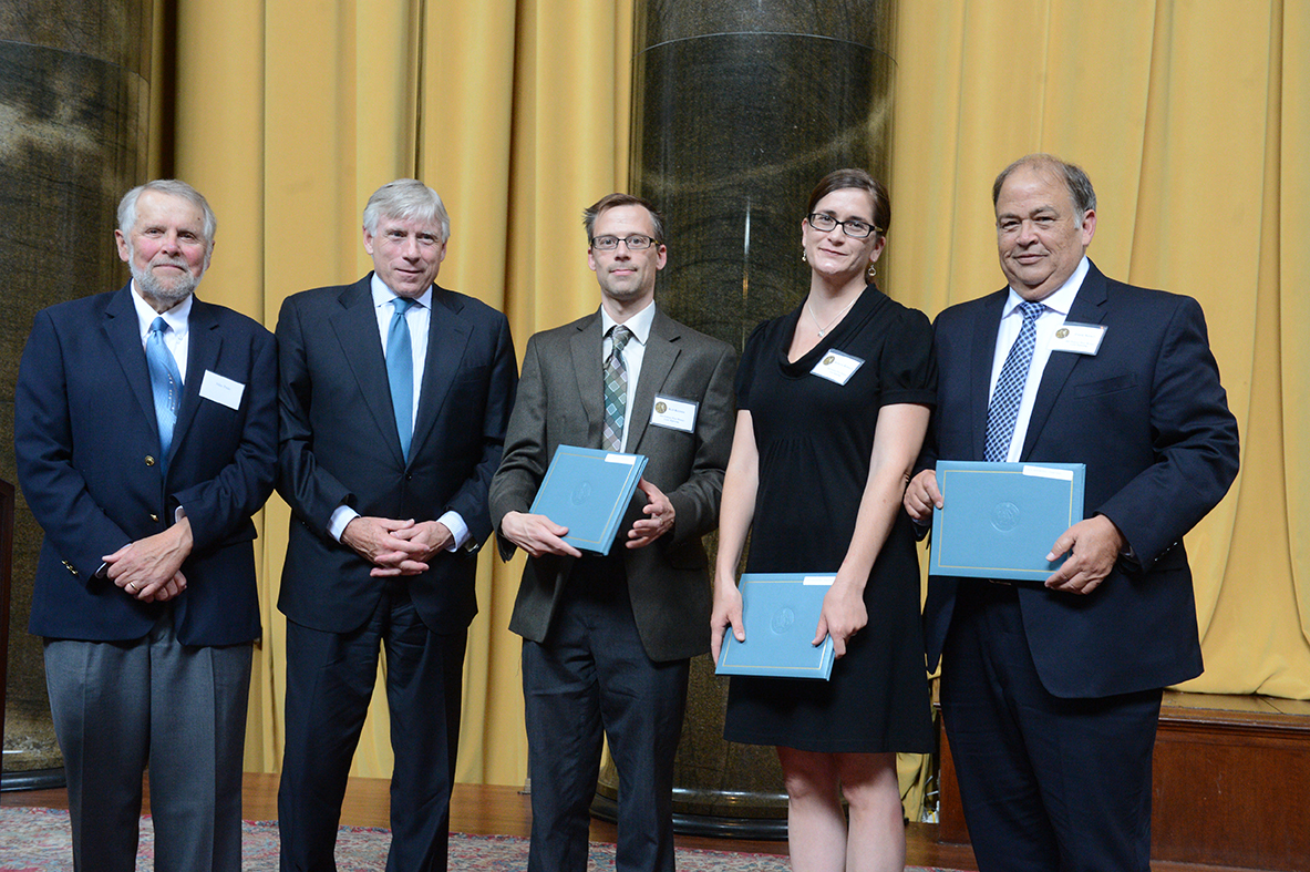 Mike Pride, Lee Bollinger, Rob Kuzinia, Rebecca Kimitch and Frank Suraci