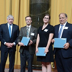 Mike Pride, Lee Bollinger, Rob Kuzinia, Rebecca Kimitch and Frank Suraci