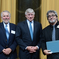 Mike Pride, Lee Bollinger and Stephen Adly guirgis