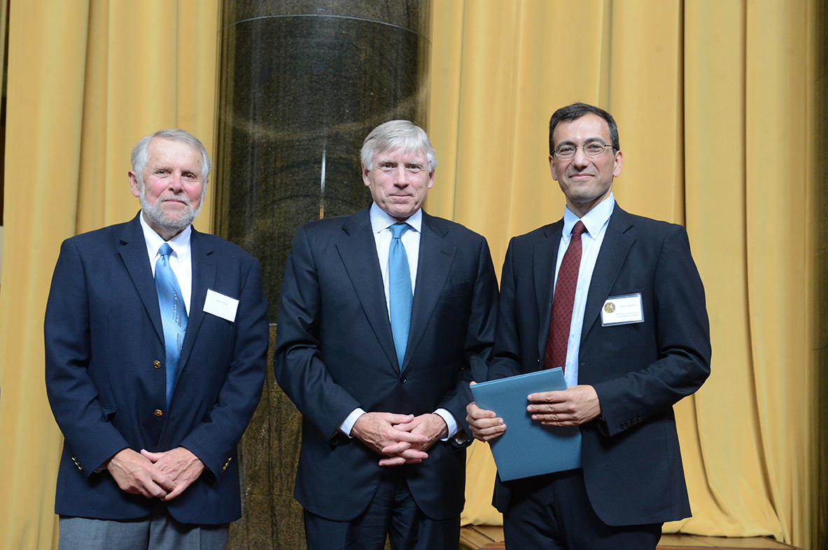 Mike Pride, Lee Bollinger and Eric Lipton